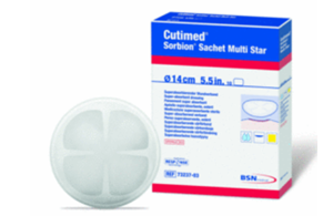 Cutimed® Sorbion® Sachet Multi Star (Superabsorbierende Wundauflagen)